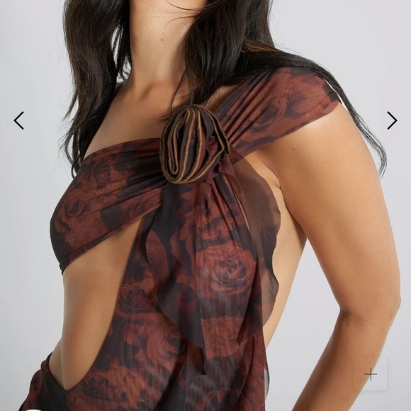 Athena One Shoulder Draped Maxi Dress - Picture 6 of 6